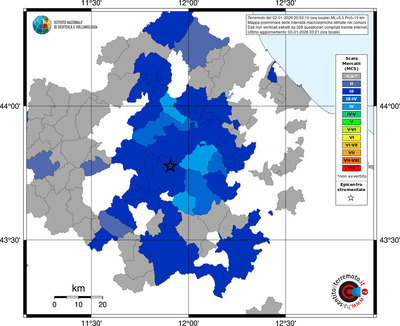 Mappa MCS - territori comuni