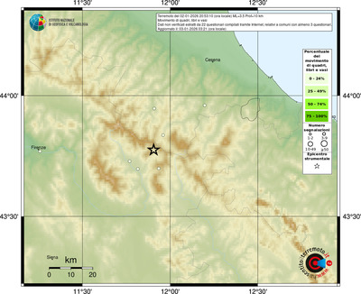 Mappa comuni con almeno 3 questionari