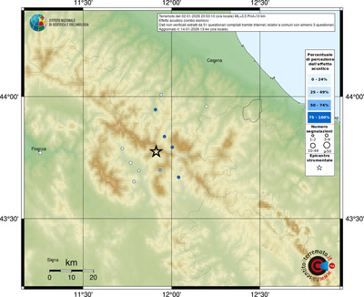 Mappa comuni con almeno 3 questionari