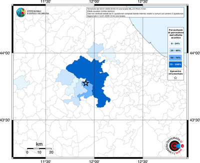 Mappa territorio comunale con almeno 3 questionari