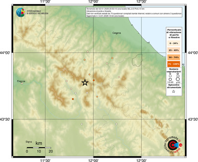 Mappa comuni con almeno 3 questionari