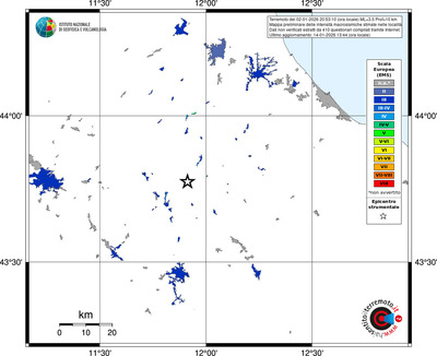 Mappa EMS - territori località
