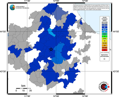 Mappa EMS - territori comuni