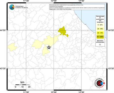 Mappa territorio comunale con almeno 3 questionari