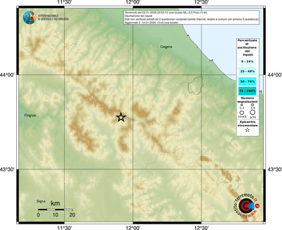 Mappa comuni con almeno 3 questionari