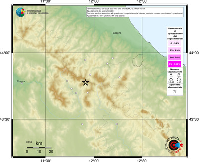 Mappa comuni con almeno 3 questionari