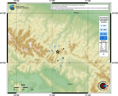 Mappa comuni con almeno 3 questionari