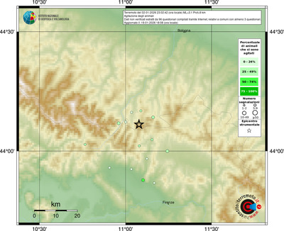 Mappa comuni con almeno 3 questionari