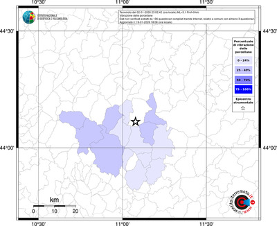 Mappa territorio comunale con almeno 3 questionari