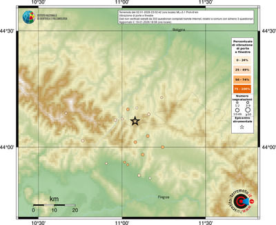 Mappa comuni con almeno 3 questionari