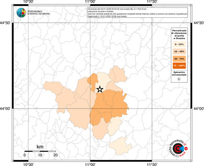 Mappa territorio comunale con almeno 3 questionari