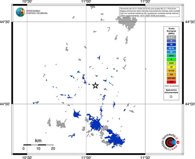 Mappa EMS - territori località