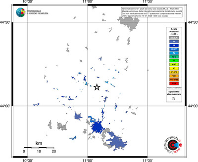 Mappa MCS - territori località
