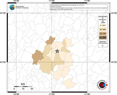 Mappa territorio comunale con almeno 3 questionari