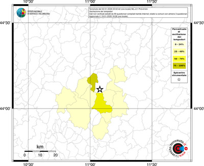 Mappa territorio comunale con almeno 3 questionari