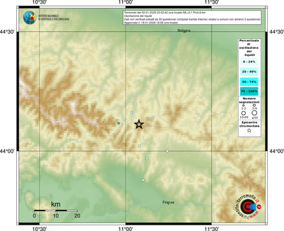 Mappa comuni con almeno 3 questionari