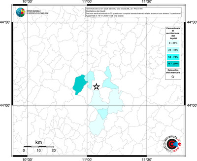 Mappa territorio comunale con almeno 3 questionari
