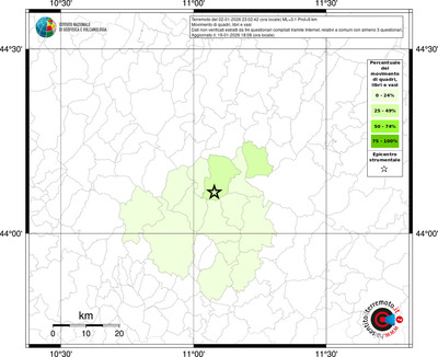 Mappa territorio comunale con almeno 3 questionari