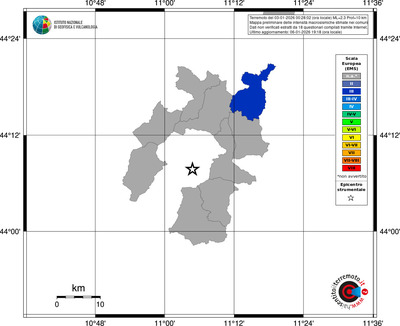 Mappa EMS - territori comuni