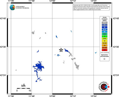Mappa EMS - territori località