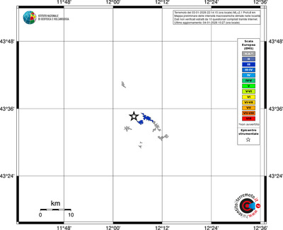 Mappa EMS - territori località