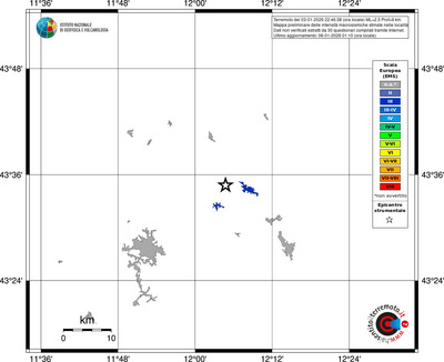 Mappa EMS - territori località