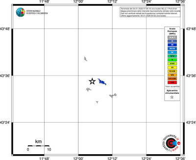 Mappa EMS - territori località