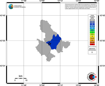 Mappa EMS - territori comuni