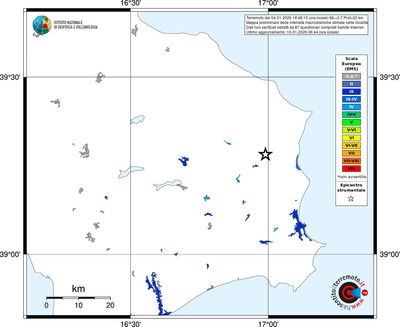 Mappa EMS - territori località