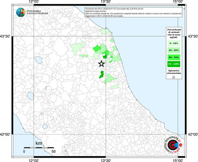 Mappa territorio comunale con almeno 3 questionari
