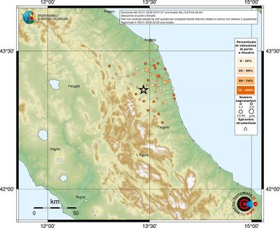Mappa comuni con almeno 3 questionari