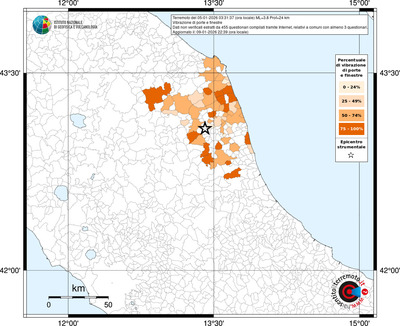 Mappa territorio comunale con almeno 3 questionari