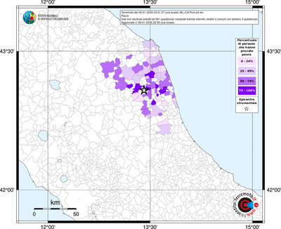 Mappa territorio comunale con almeno 3 questionari