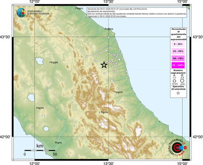 Mappa comuni con almeno 3 questionari