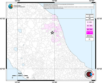 Mappa territorio comunale con almeno 3 questionari
