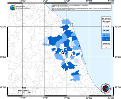 Mappa territorio comunale con almeno 3 questionari