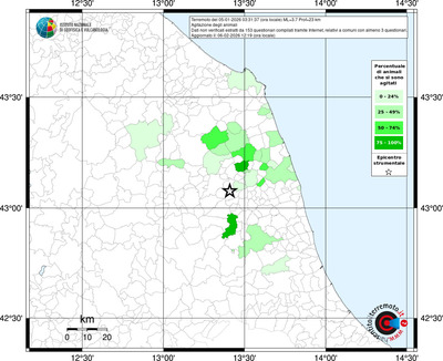 Mappa territorio comunale con almeno 3 questionari