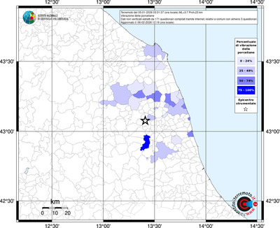Mappa territorio comunale con almeno 3 questionari