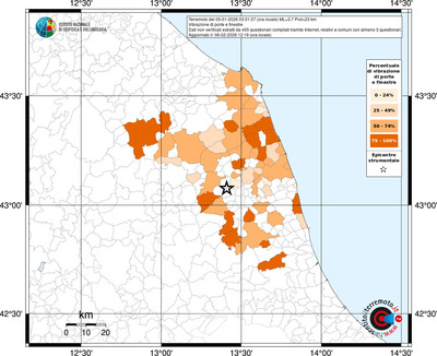 Mappa territorio comunale con almeno 3 questionari