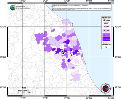 Mappa territorio comunale con almeno 3 questionari