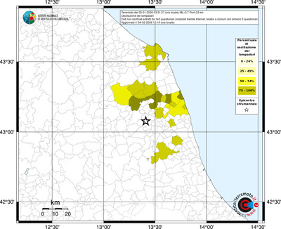 Mappa territorio comunale con almeno 3 questionari