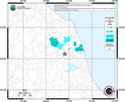 Mappa territorio comunale con almeno 3 questionari