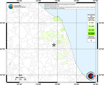 Mappa territorio comunale con almeno 3 questionari