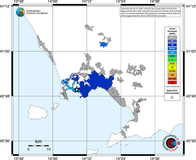 Mappa EMS - territori località