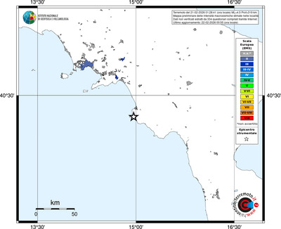 Mappa EMS - territori località