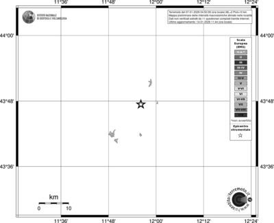 Mappa EMS - territori località