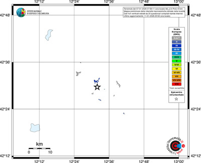 Mappa EMS - territori località