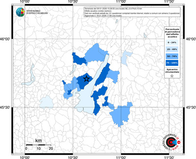 Mappa territorio comunale con almeno 3 questionari
