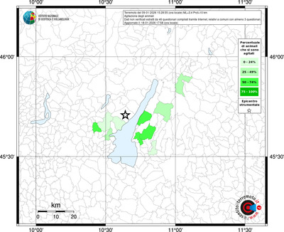 Mappa territorio comunale con almeno 3 questionari