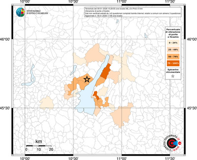 Mappa territorio comunale con almeno 3 questionari
